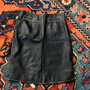 WHET BLU LEATHER PENCIL SKIRT